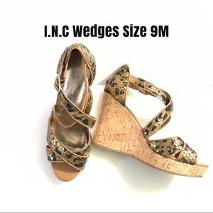 I.N.C Wedges Dianara2 Size 9M